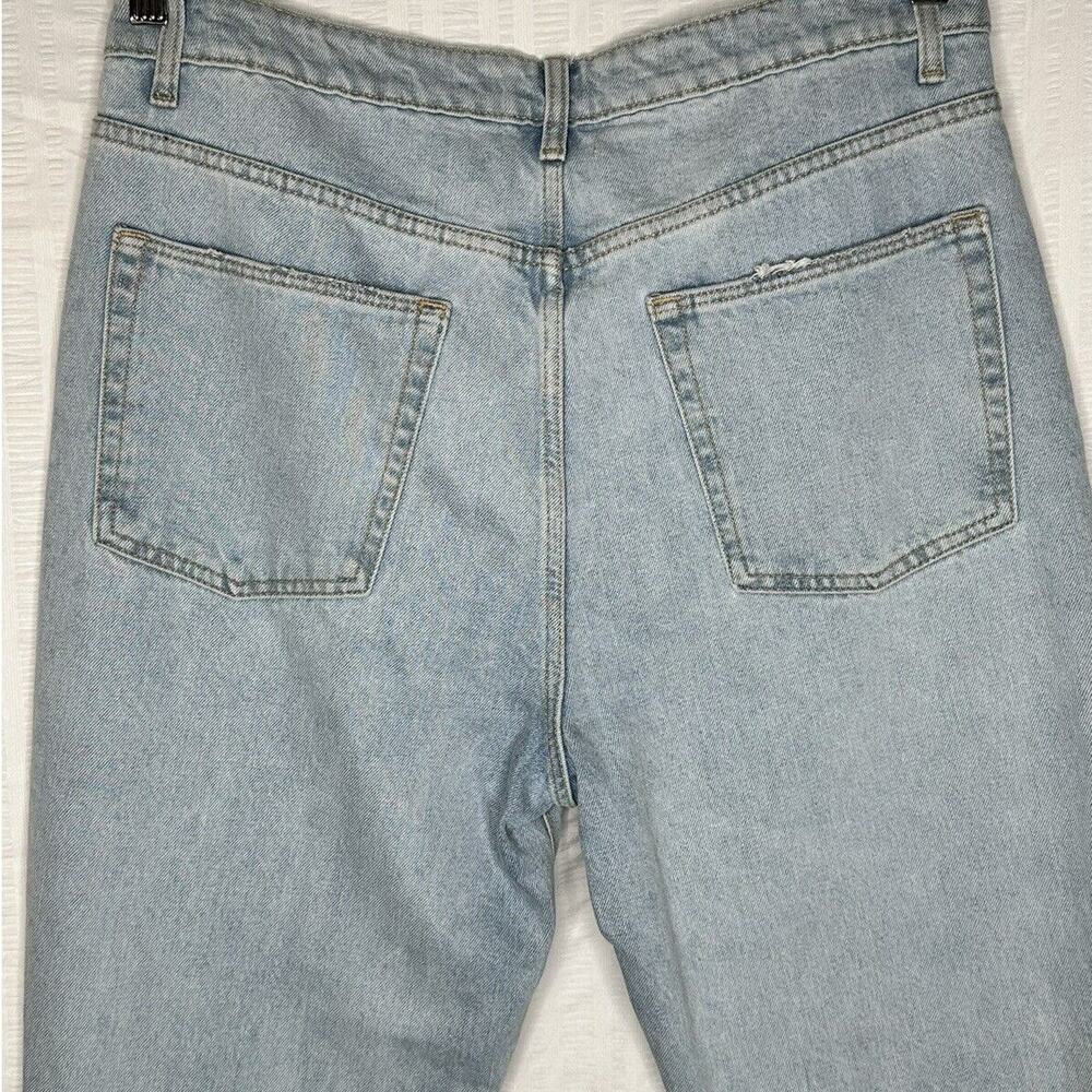Lovers And Friends Jeans Women 30 Blue Reece High Rise Rigid Slim Straight Denim - Picture 5 of 15